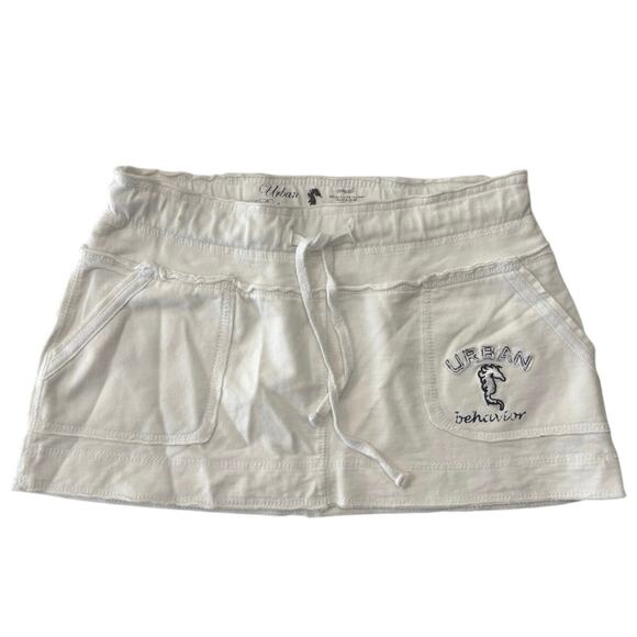 Urban Behavior Dresses & Skirts - Y2K Urban Behavior white micro mini  skirt sz S preppy streetwear academia